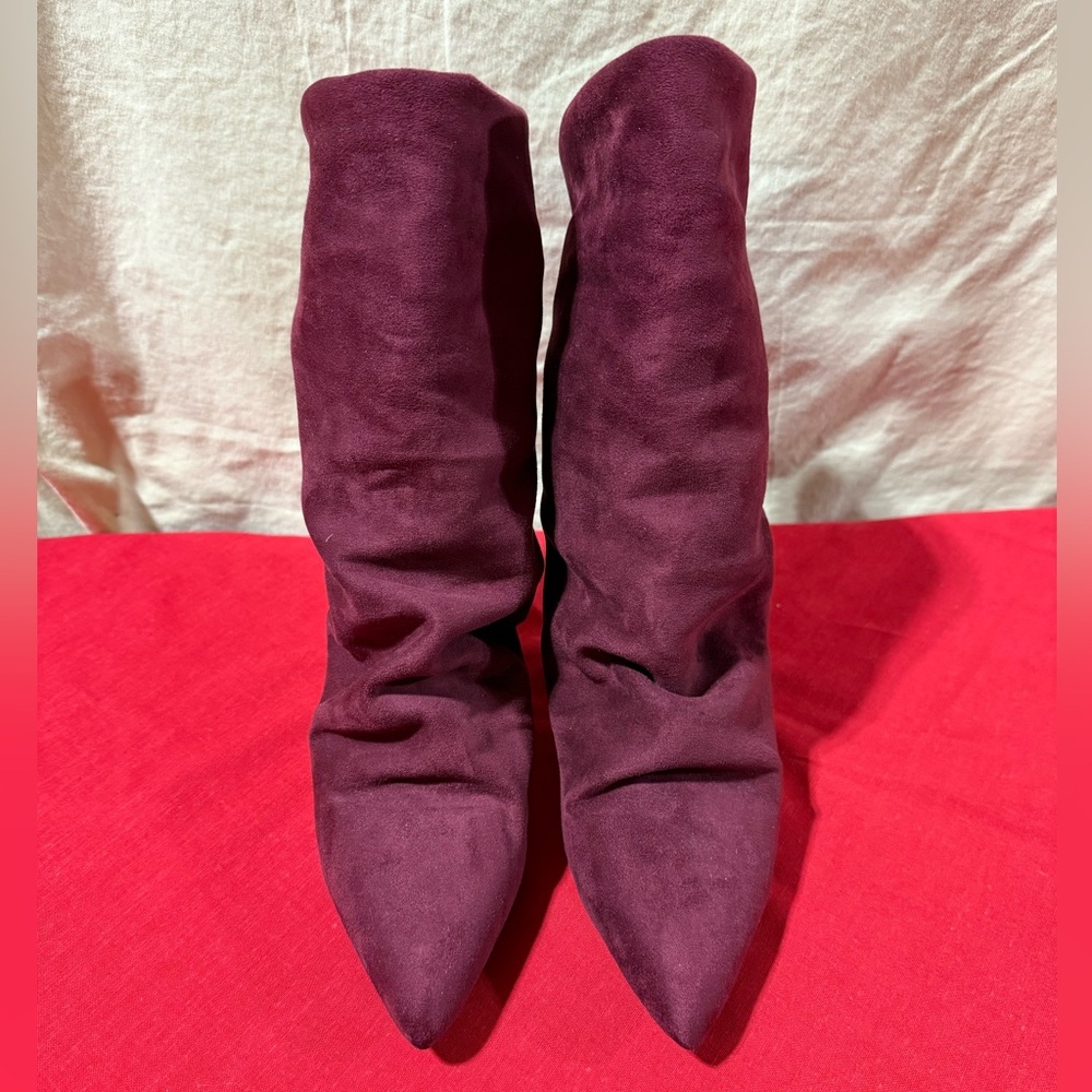 Journee Collection Plum Heeled Boots